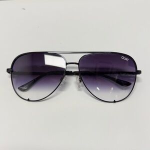 Quay Australia Purple Gradient Aviator Sunglasses